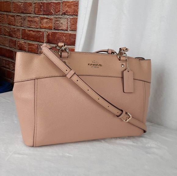 Coach Nude Leather  Brooke Carryall Shoulder Bag - Picture 3 of 9